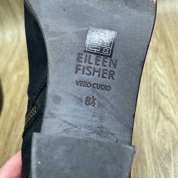 Eileen Fisher Leather Black Anke Boot - Picture 9 of 11
